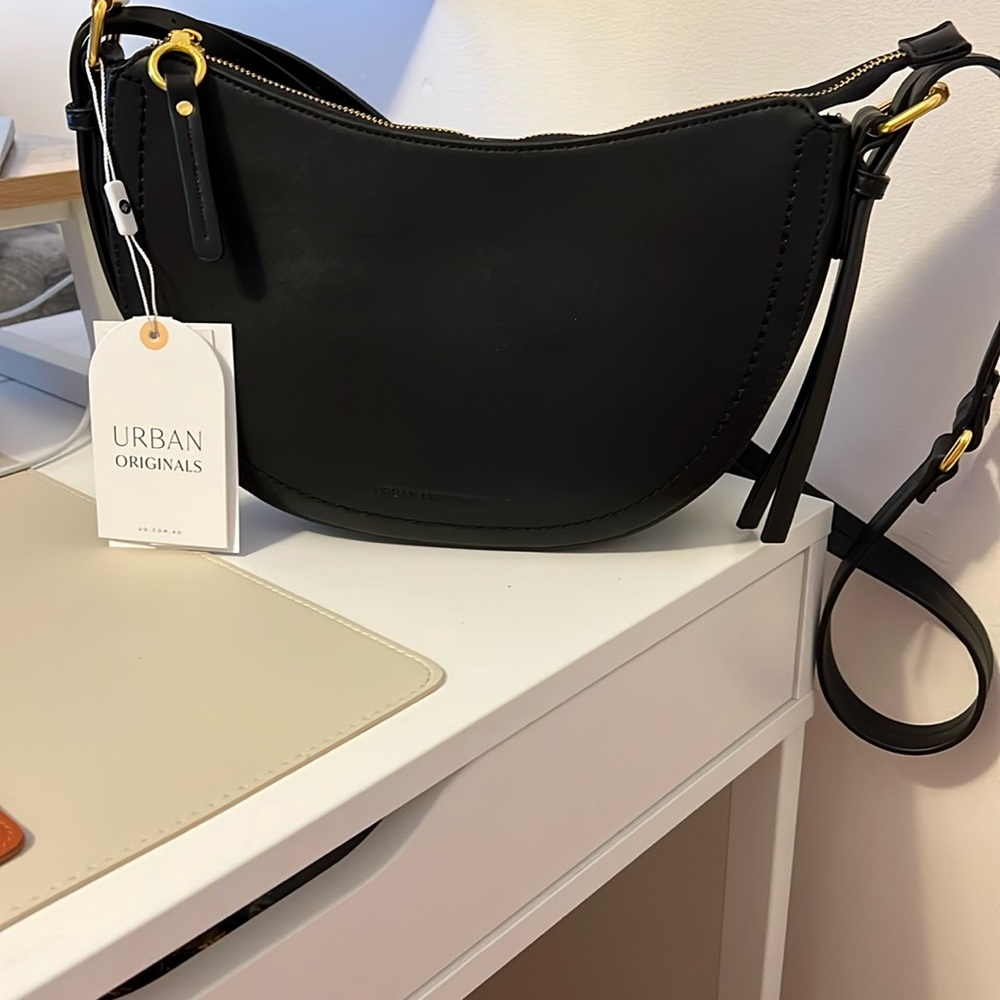Urban Originals Crescent Faux Leather Crossbody Bag